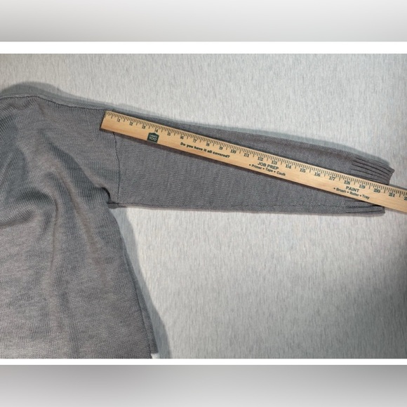 Fuzzy Polar Bear Ugly Christmas Holiday Women's Sweater L (12-14) Gray Chunky - Picture 8 of 9